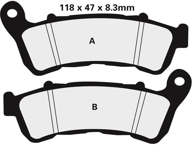 NISSIN SINTER PLAQUETTES DE FREIN AVANT SINTER 2P307ST HONDA XL 1000 VARADERO ABS 2004-2011