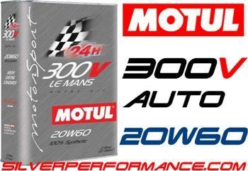 MOTUL 300V AUTO MOTORSPORT 24H LE MANS 20w60 ESTER Core Huile 100% Synth�se Racing 2 Litres 700299 ou 110824 PORT OFFERT