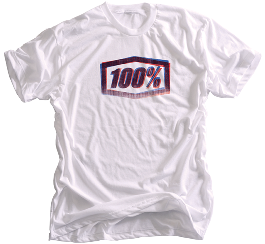 100% TEE-SHIRT MAILLOT A MANCHES COURTES PREMIUM XEROX BLANC