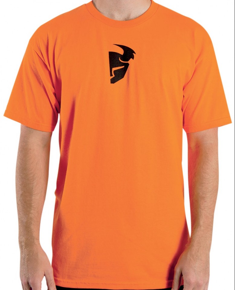 THOR TEE-SHIRT MAILLOT A MANCHES COURTES DON ORANGE