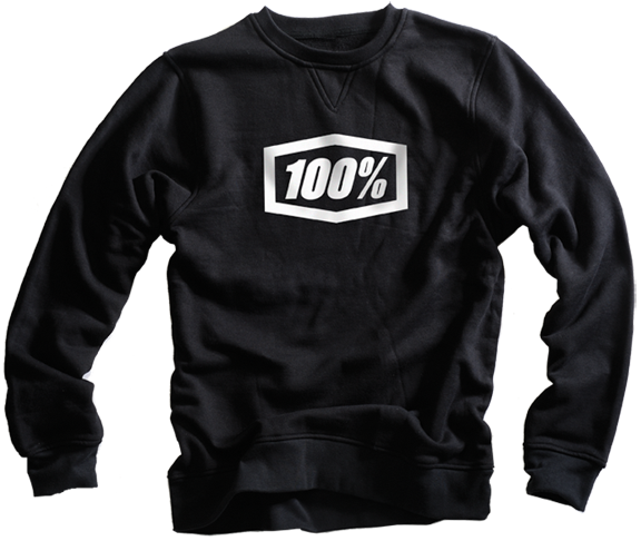 100% SWEAT PULL-OVER CORPORATE NOIR
