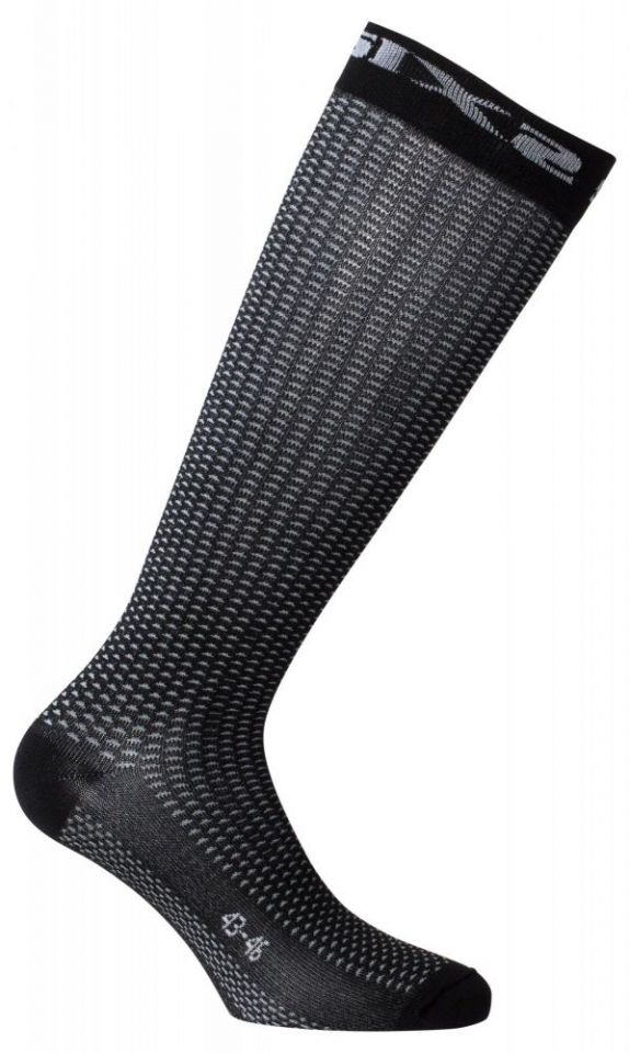 SIDI CHAUSSETTES SIXS LONG S, CARBON BLACK TAILLE 35-38