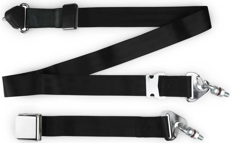 3pt black non retractable lap & shoulder belt chrome aviation 12 3pt black non retractable lap & shoulder belt chrome aviation 12
