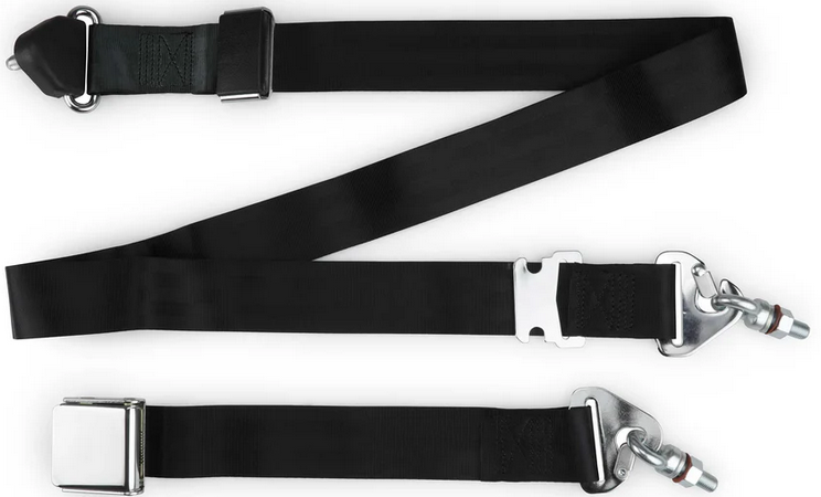 3pt black non retractable lap & shoulder belt chrome aviation 12 3pt black non retractable lap & shoulder belt chrome aviation 12