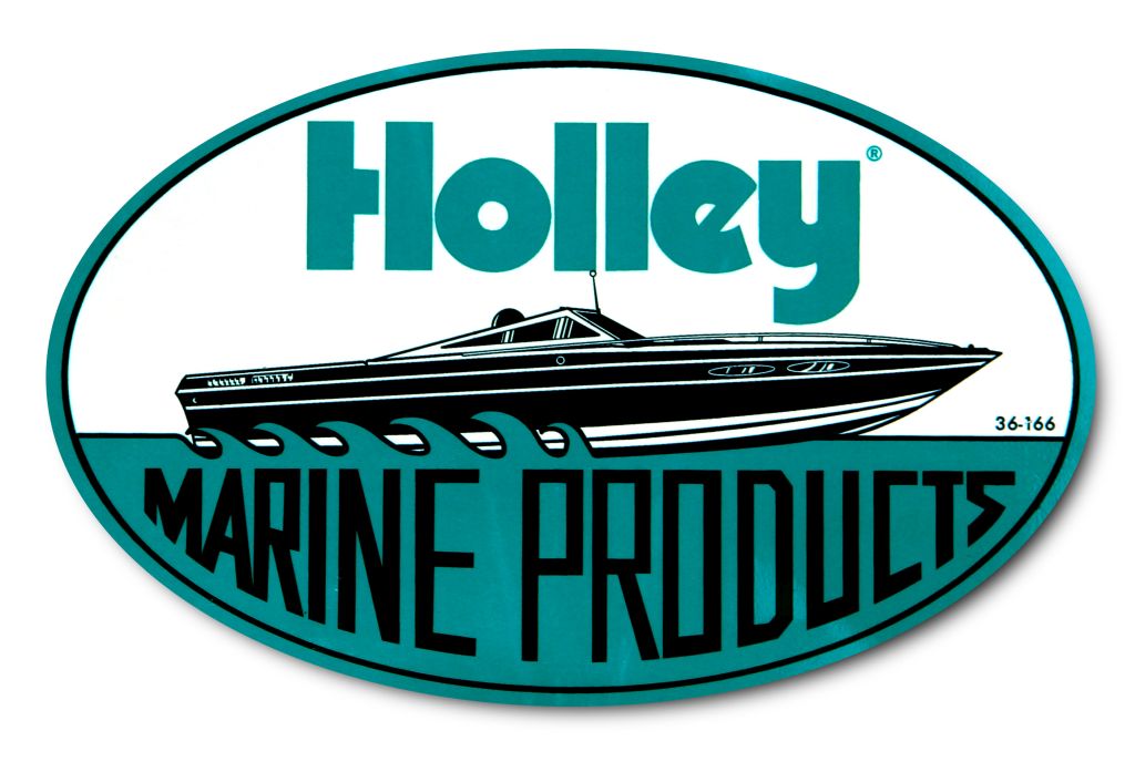 AUTOCOLLANT MARINE DECAL Holley 36-166