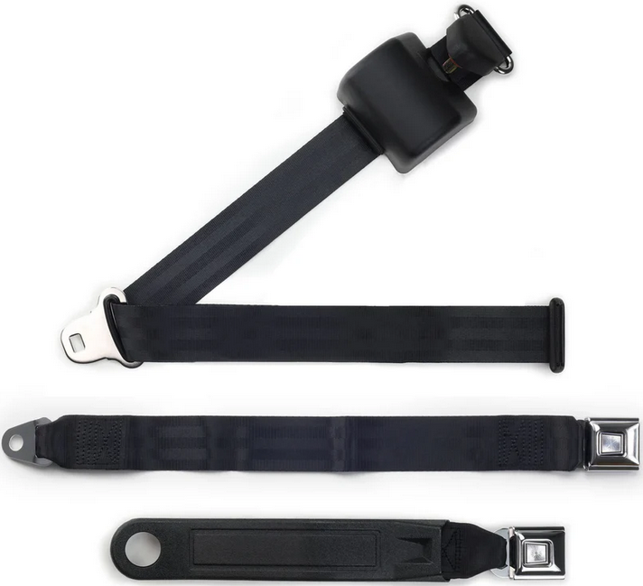 3pt black retractable lap & shoulder belt starburst pushbutton 20 3pt black retractable lap & shoulder belt starburst pushbutton 20