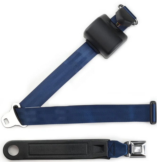 3pt dark blue retractable lap & shoulder belt starburst pushbutton buckle in 12 3pt dark blue retractable lap & shoulder belt starburst pushbutton buckle in 12