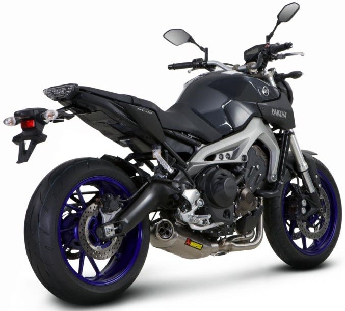 AKRAPOVIC LIGNE COMPLETE HOMOLOGUE SILENCIEUX TITANE YAMAHA 850 MT09 MT 09 2014-2016