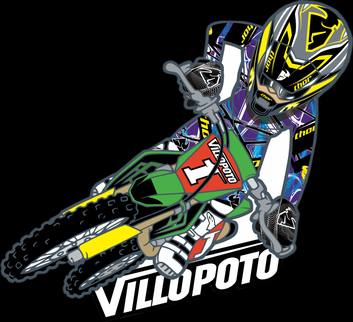 THOR STICKERS AUTOCOLLANTS VILLOPOTO