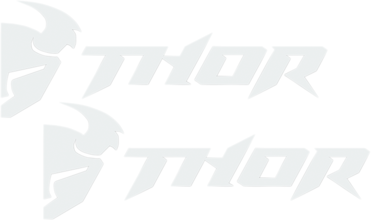 THOR 2 D�CALQUES STICKERS LOGO BLANC 6