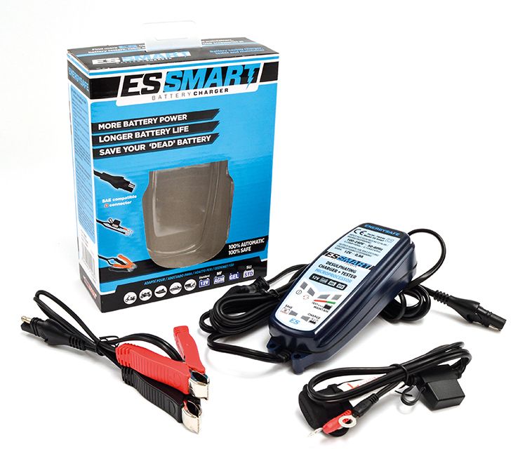 ENERGY SAFE BY TECMATE CHARGEUR DE BATTERIE POUR PLOMB EVOLUTION TESTE ET DESULFATEUR 12V 0,8A 3-50AH AUTOMATIQUE Equivalent Optimate 2 (3)