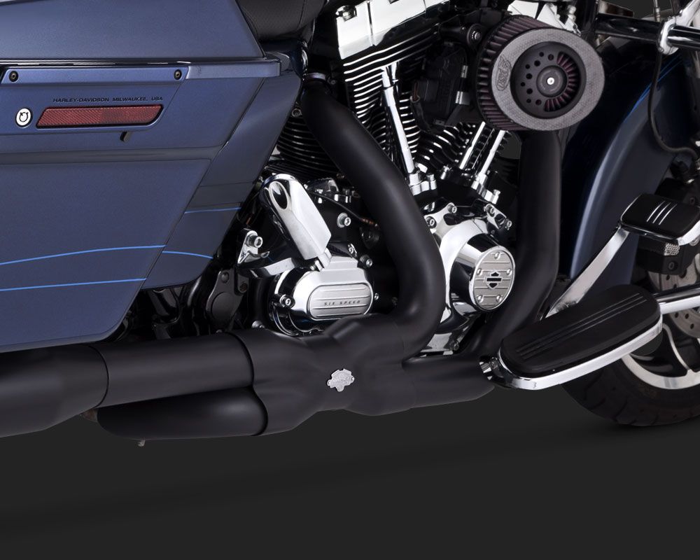 1802-0320 VANCE & HINES POWER DUAL BLACK FLHX 1690 2010-2016 (3)