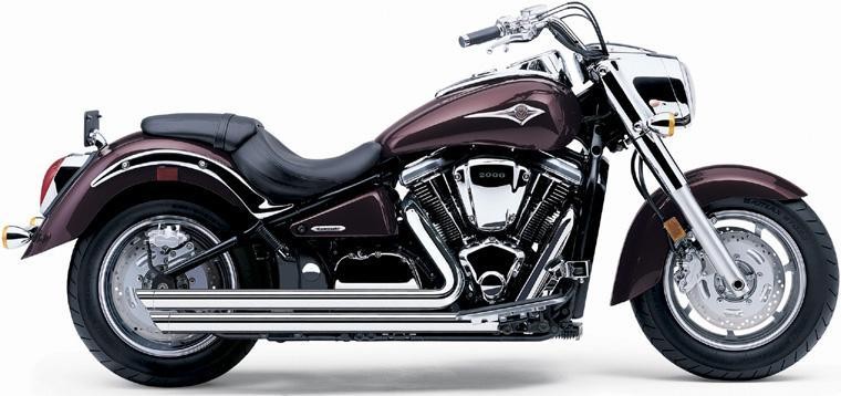 KAWASAKI VN 2000 VULCAN 2004-2010 COBRA ECHAPPEMENT SPEEDSTER SLASH DOWN CHROME(1810-0414)