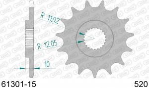 PIGNON PAS ORIGINE 520 15 Dents 6130115 BMW F 650 GS/DAKAR 1999-2007 (2)