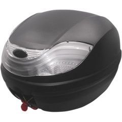 TOP CASE 32 LITRES NOIR R�FLECTEUR CLAIR