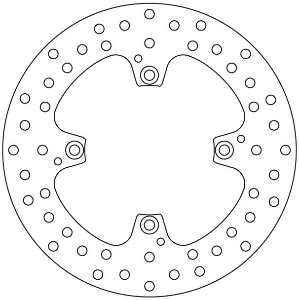 BREMBO DISQUE DE FREINS ARRIERE SERIE ORO 68B40792 DUCATI 800 MS2R 2005-2006