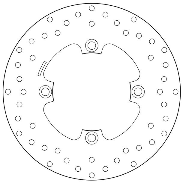 BREMBO DISQUE DE FREINS ARRIERE SERIE ORO 68B40797 HONDA SWT 400 SILVERWING 2009-2015