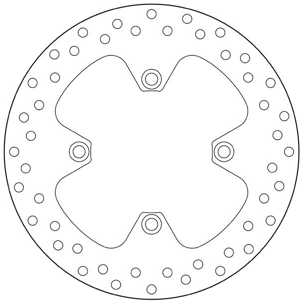 BREMBO DISQUE DE FREIN ARRIERE SERIE ORO 220MM 68B40749 TRIUMPH 1050 SPEED TRIPLE AVEC ou SANS ABS 2005-2011 NUMERO DE SERIE 210445 � 461331