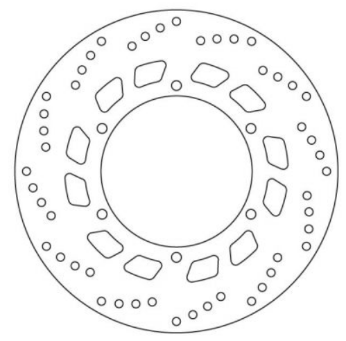 BREMBO DISQUE DE FREIN AVANT SERIE ORO 68B407D0 YAMAHA 1200 VMAX 1986-1992