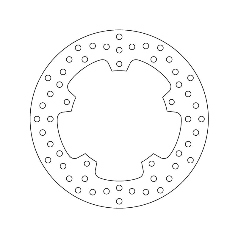 BREMBO DISQUE DE FREIN ARRIERE SERIE ORO 68B407J3 KAWASAKI Z 800 / ABS / E 2013-2016