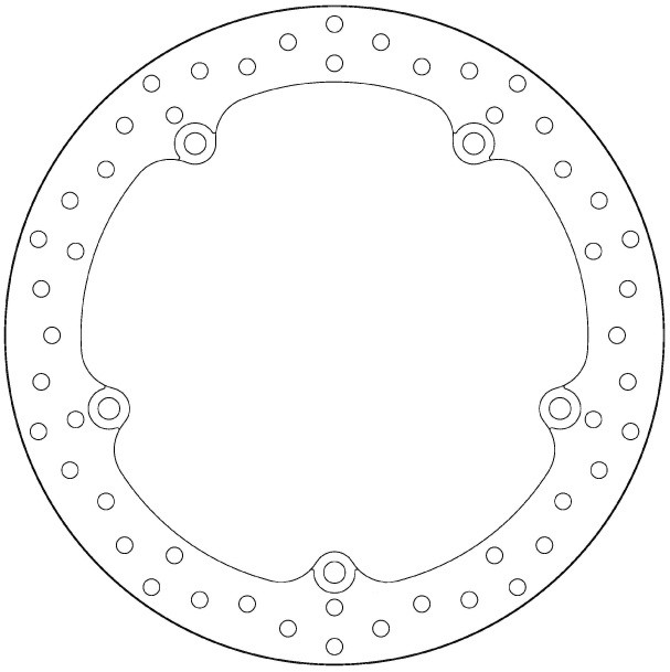 BREMBO DISQUE DE FREINS AVANT SERIE ORO FIXE 68B407G7 HONDA NC 750 X 2014 (2)
