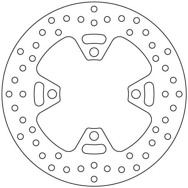 BREMBO DISQUE DE FREIN ARRIERE SERIE ORO 68B407H6 TRIUMPH 675 STREET TRIPLE / STREET TRIPLE R / STREET TRIPLE RX 2013-2017