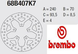 BREMBO DISQUE DE FREIN AVANT ORO 68B407K7 PEUGEOT 125 CITYSTAR 2011-2015 (2)