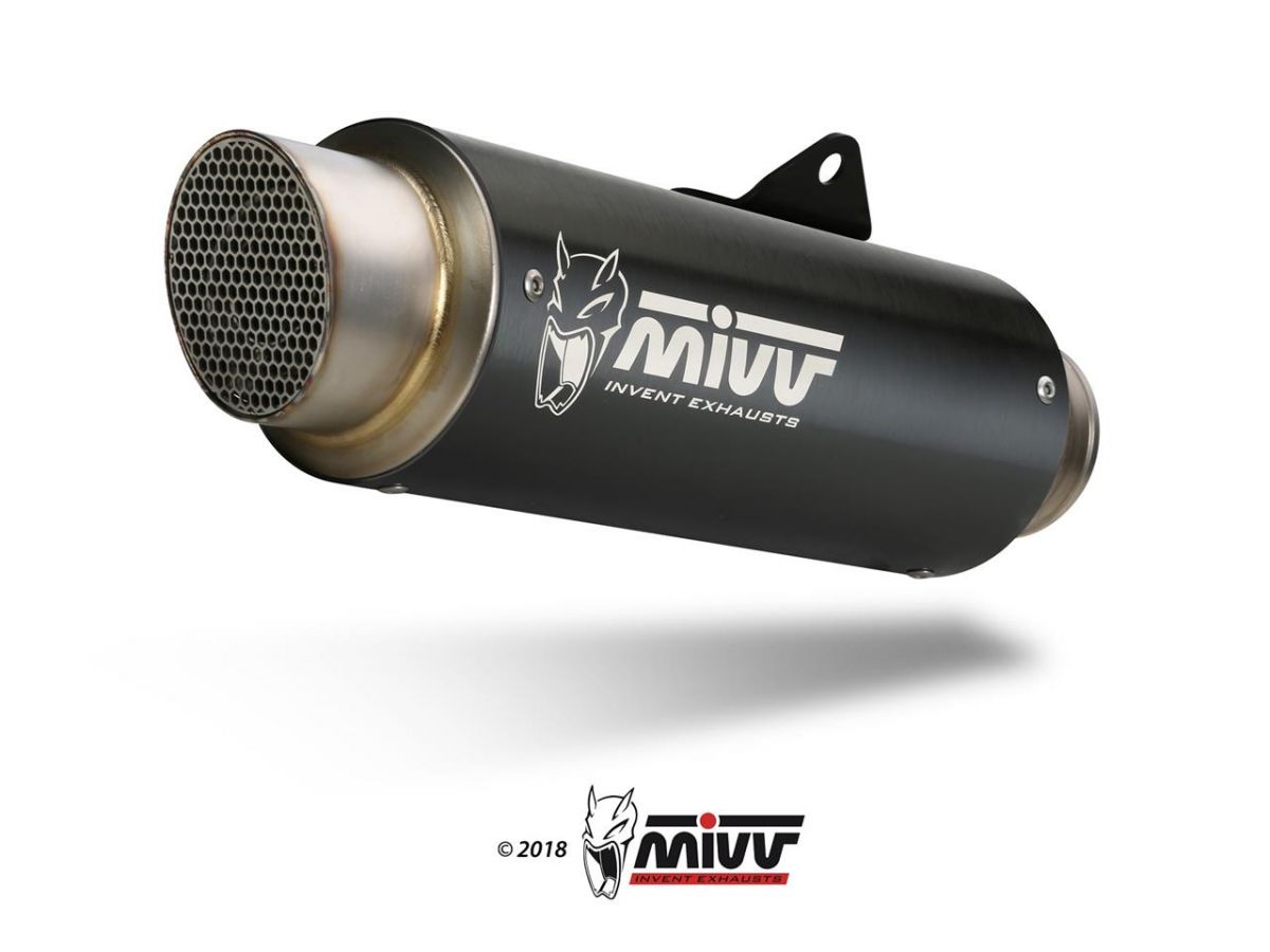 MIVV 76013813 Ligne compl�te MIVV GP Pro Inox silencieux inox Black Satin/casquette inox YAMAHA MT07 MT-07 2014-2020 (2)