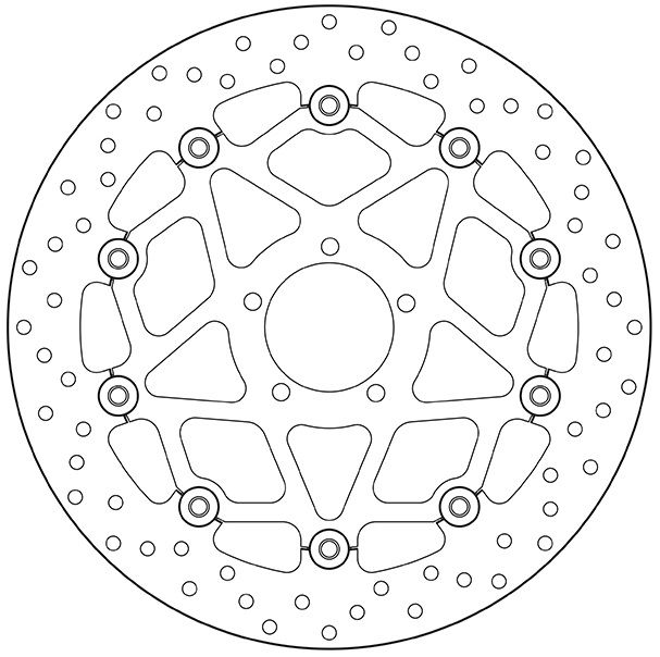 BREMBO DISQUE DE FREINS AVANT SERIE ORO 320 mm 78B408B0 KTM 690 DUKE 2013-2017 (2)