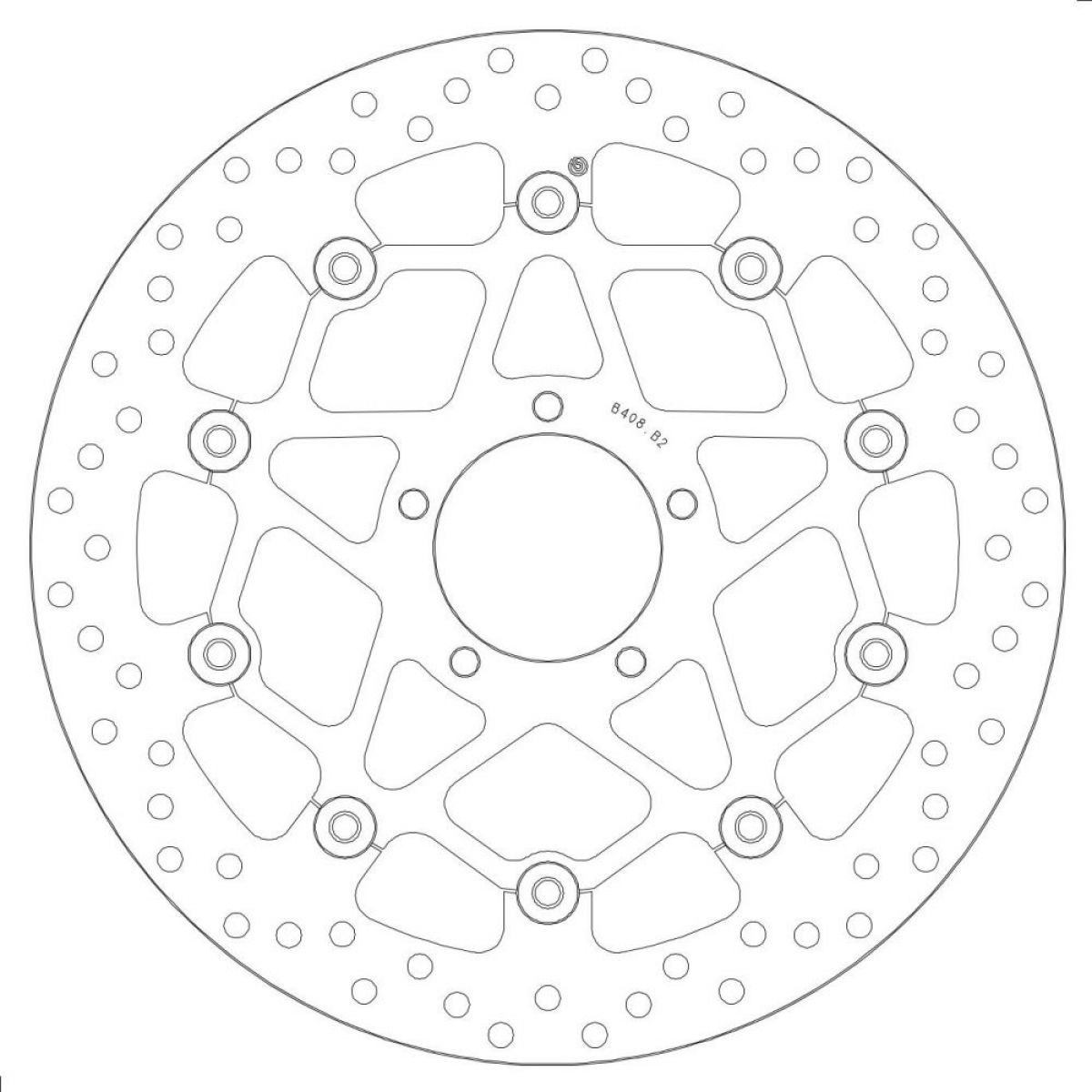 BREMBO DISQUE DE FREINS AVANT SERIE ORO 78B408B2 DUCATI 800 SCRAMBLER CLASSIC 2015-2019