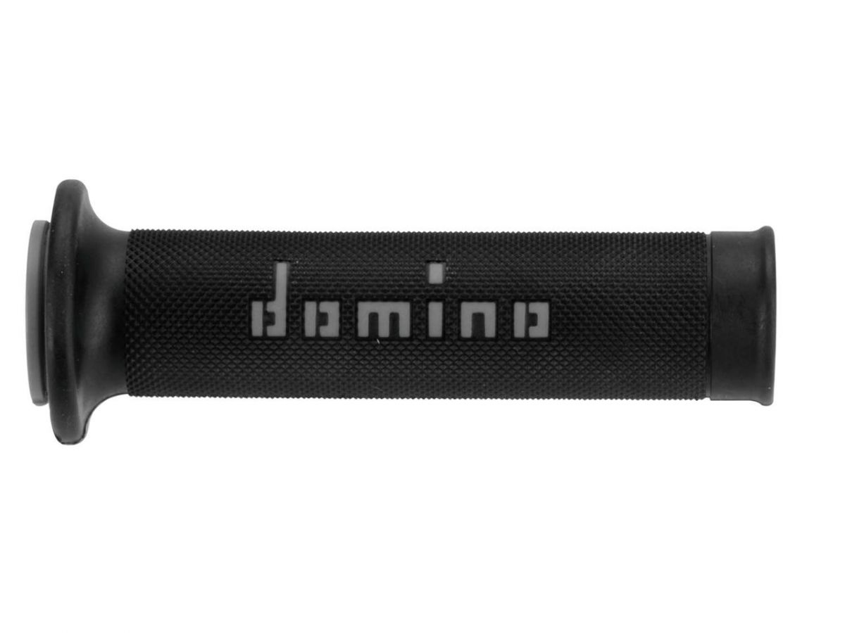 DOMINO POIGN�ES NOIR / GRIS DIAM�TRE 22-25 MM A010 ROAD / RACING LONGUEUR 126 MM A01041C5240B7-0
