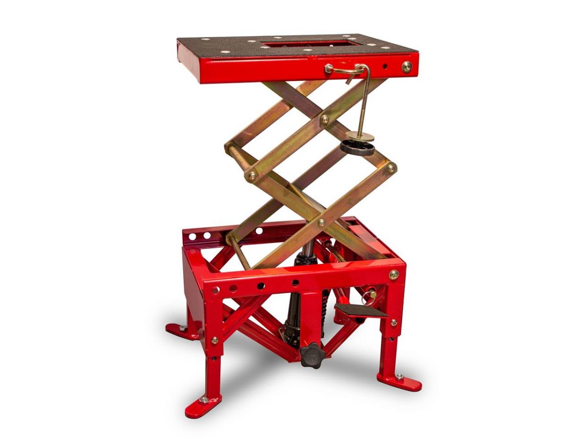 BEQUILLE DE STAND LEVE MOTO HYDRAULIQUE ATELIER ROUGE 89104007