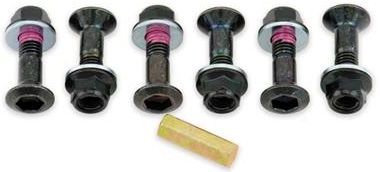 BOLT KIT VIS ET ECROUS DE COURONNE NOIR M8 X 30MM PAR 6 (893412)