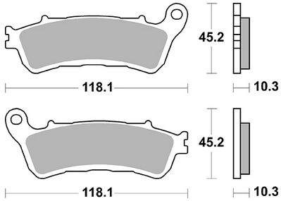 BREMBO SP SINTER PLAQUETTES DE FREIN ARRIERE 07HO66SP HONDA GL 1800 GOLDWING 2018-2023