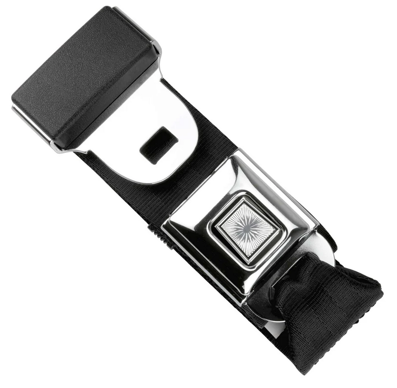 2pt black lap belt 60