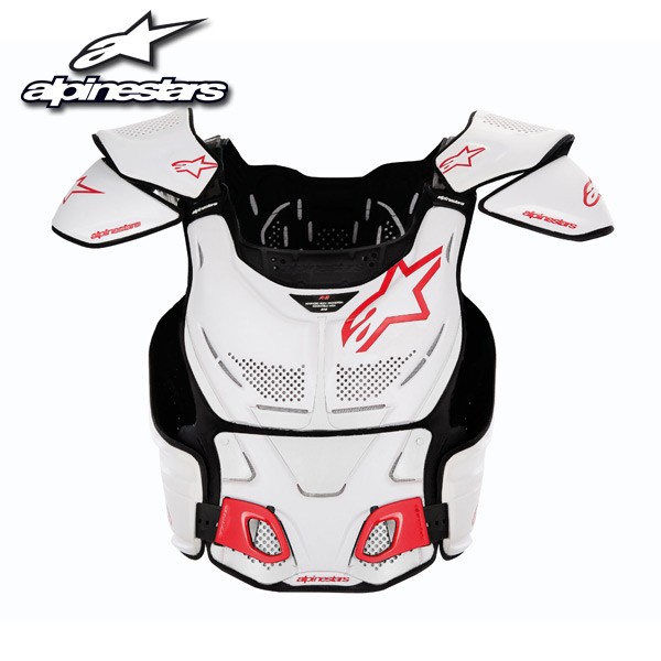 Plastron ALPINESTARS A8 WHITE RED