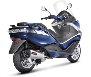PIAGGIO X 10 350 2012-2016 POT D ECHAPPEMENT AKRAPOVIC MUFFLER SS CARBON FIBER S-PI3SO4-HSS 18113023 (2)
