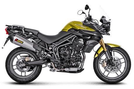TRIUMPH TIGER 800 XC 2011-2015 POT D ECHAPPEMENT AKRAPOVIC MUFFLER TITANIUM SLIP-ON TIGER S-T800SO1-HZAAT 18112489 (3)