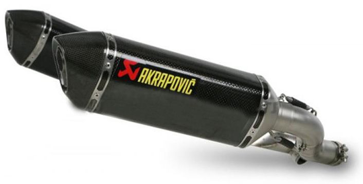 TRIUMPH STREET TRIPLE R 2008-2012 POT D ECHAPPEMENT SLIP-ON AKRAPOVIC MUFFLERS CARBON FIBER S-TST675SO1-HZC 18111939