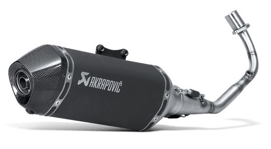 PIAGGIO LIBERTY 150 3V 2014 POT D ECHAPPEMENT AKRAPOVIC MUFFLER SS CARBON FIBER BLACK S-VE125R1-HZBL/1 18112980