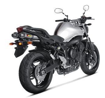 YAMAHA FZ 6 FAZER S2 2004-2009 POT D ECHAPPEMENT SLIP-ON AKRAPOVIC MUFFLERS TITANIUM SS-Y6SO4-HET 18110429