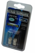 AUTOLED GAMME FUN PAIRE D AMOULES T10 7 LEDS ECLAIRAGE BLANC (2)