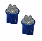 AUTOLED GAMME FUN PAIRE D AMOULES T10 7 LEDS ECLAIRAGE BLEU