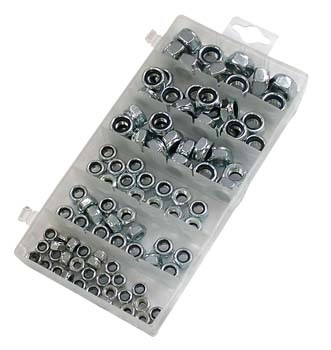 Boite Assortiment �crou nylon nylstop frein�s 100 pi�ces* ASST06