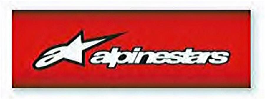 AUTOCOLLANT ALPINESTARS 120x40CM RED