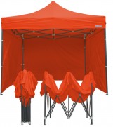 FRANCE BARNUM ACIER SEMI PRO ORANGE 3M X 3M TONELLE TENTE CANOPY ACIER PLIABLE MOTO PADDOCK CIRCUIT COURSE AVEC M