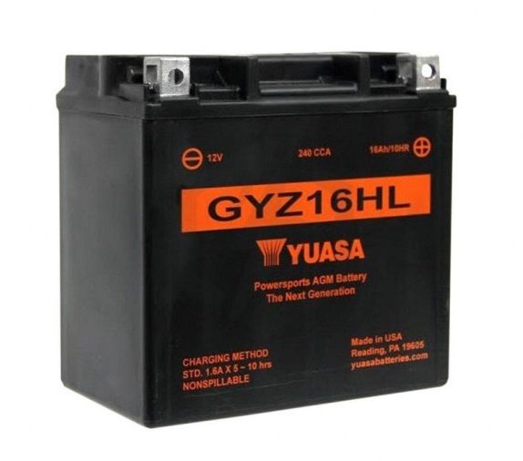 BATTERIE YUASA GYZ16HL HARLEY DAVIDSON XR 1200 2008-2011
