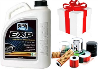 BELRAY EXP Semi-Synth�se 4T 10w40 ESTER BLEND BEL RAY 4 Litres + Filtre Offert ou Produit d`entretien