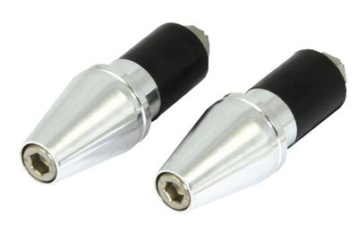 EMBOUTS DE GUIDON BALLE CONE CHROME 18mm*