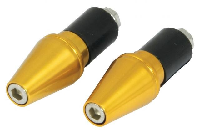 EMBOUTS DE GUIDON BALLE CONE OR 18mm*